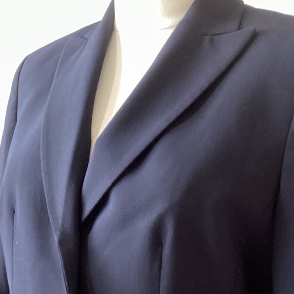 Anne Klein Suit Separates Petite Navy 3pc Suit - Jacket/Trousers/Sheath Dress - Picture 6 of 14